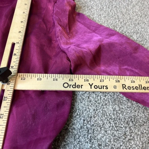 Princess Polly Dress Womens US 4 AU 8 pink Satin Wrap Tie Long Sleeve Mini - Picture 9 of 12